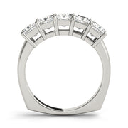 Princess Diamond Multi-Stone Wedding Band