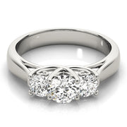 Three Stone Diamond Engagement Ring