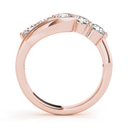 14K Rose Gold 1ctw Diamond Wedding Band