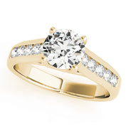 14K Yellow Gold 1.38ctw Round Diamond Engagement Ring