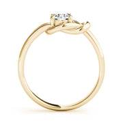 14K Yellow Gold 1 CT Diamond Love Knot Ring