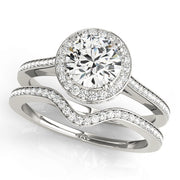 Halo Diamond Engagement Ring