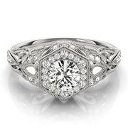 Halo Diamond Engagement Ring