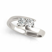 1 Carat Round Diamond Two-Stone Ring