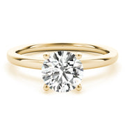 18K Yellow Gold 1 CT Diamond Engagement Ring
