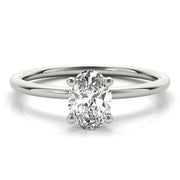 0.25CT Oval Diamond Solitaire Engagement Ring