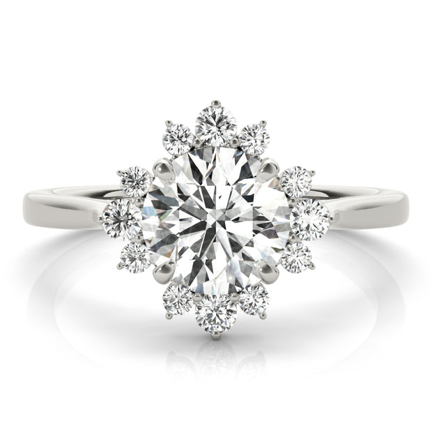 Halo Diamond Engagement Ring