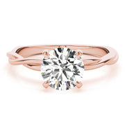 14K Rose Gold 1 CT Diamond Engagement Ring
