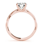 14K Rose Gold 1 CT Diamond Engagement Ring