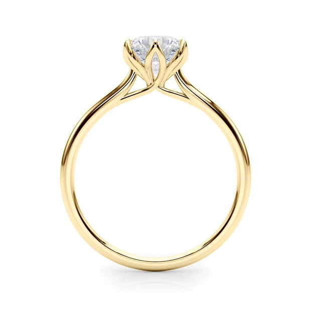 14K Yellow Gold 1ct Diamond Solitaire Engagement Ring