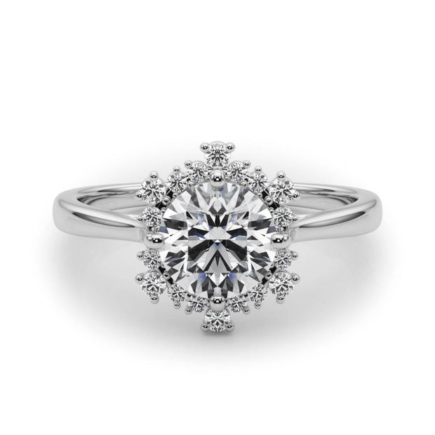 Halo Diamond Engagement Ring