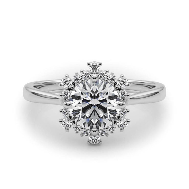 Halo Diamond Engagement Ring