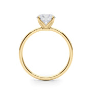 18K Yellow Gold 1 CT Round Diamond Engagement Ring