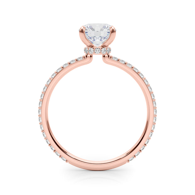 18K Rose Gold 1.33ctw Round Diamond Engagement Ring