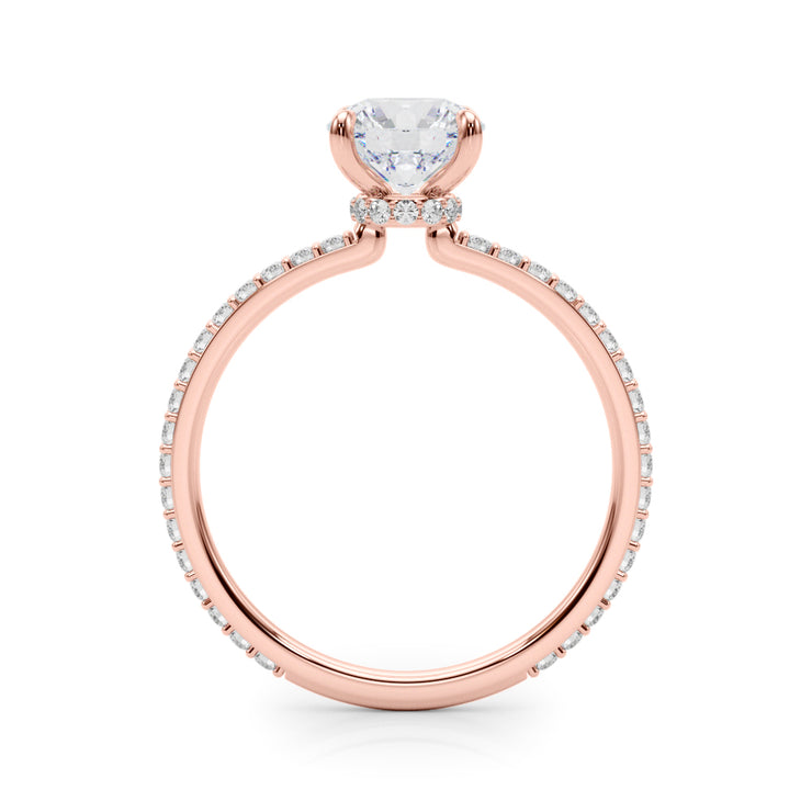 18K Rose Gold 1.33ctw Round Diamond Engagement Ring