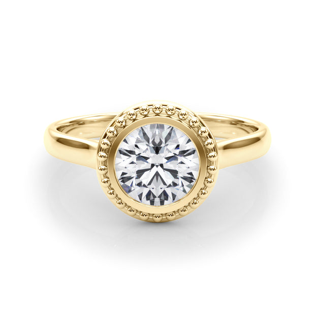 18K Yellow Gold 1 CT Diamond Engagement Ring