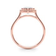 18K Rose Gold 1ct Diamond Engagement Solitaire Ring
