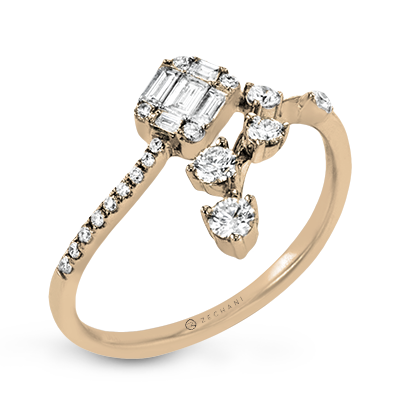 ZR2014 Right Hand Ring in 14k Gold with Diamonds