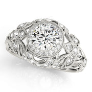 Halo Diamond Engagement Ring