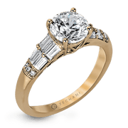 ZR1164 Engagement Ring in 14k Gold with Diamonds