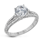 ZR2095 Engagement Ring in 14k Gold with Diamonds