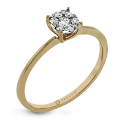 ZR1587 Engagement Ring in 14k Gold with Diamonds