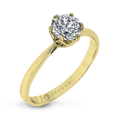 Engagement Ring in 14k Gold with Diamonds