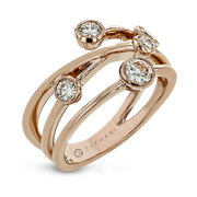 Right Hand Ring in 14k Gold with Diamonds