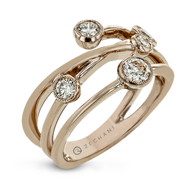 Right Hand Ring in 14k Gold with Diamonds