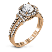 ZR1178 Engagement Ring in 14k Gold with Diamonds