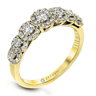 Color Ring in 14k Gold with Diamonds