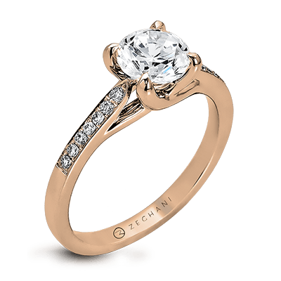 Engagement Ring in 14k Gold with Diamonds