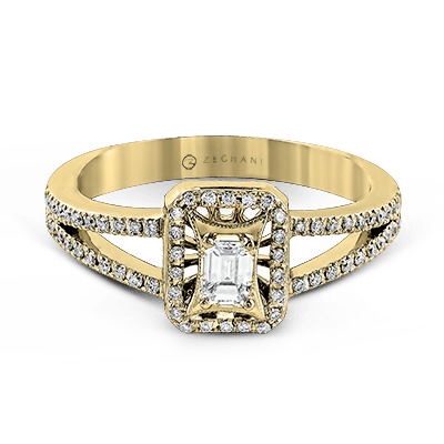 Engagement Ring in 14k Gold with Diamonds