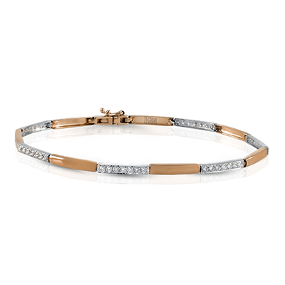 Bracelet in 14k Gold with Diamonds