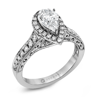 Engagement Ring in 14k Gold with Diamonds