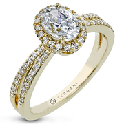 Engagement Ring in 14k Gold with Diamonds