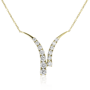 Pendant in 14k Gold with Diamonds