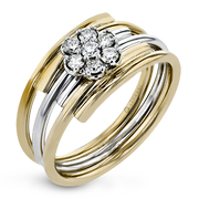 Right Hand Ring in 14k Gold with Diamonds