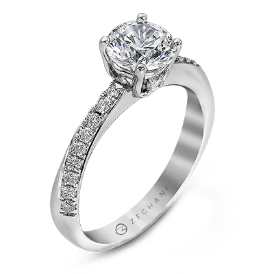 Engagement Ring in 14k Gold with Diamonds