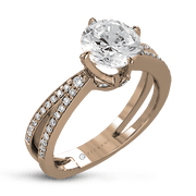 ZR1244 Engagement Ring in 14k Gold with Diamonds