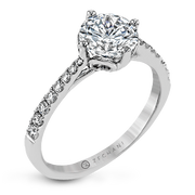 ZR1713 Engagement Ring in 14k Gold with Diamonds