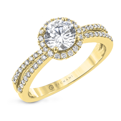 Engagement Ring in 14k Gold with Diamonds