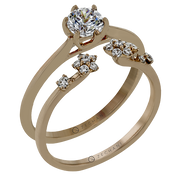 ZR1727 Wedding Set in 14k Gold with Diamonds