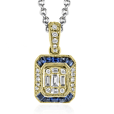 Pendant in 14k Gold with Diamonds