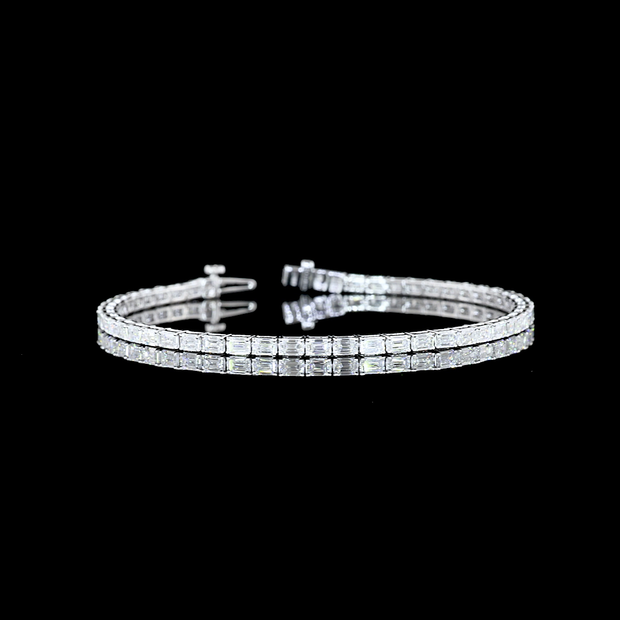 14K WHITE GOLDTennis Necklace