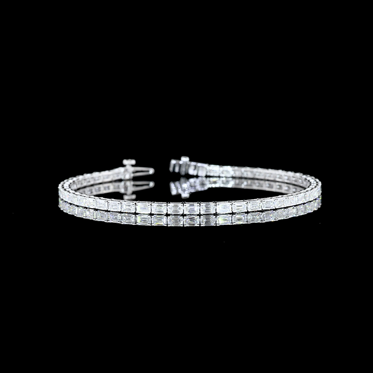 14K WHITE GOLDTennis Necklace