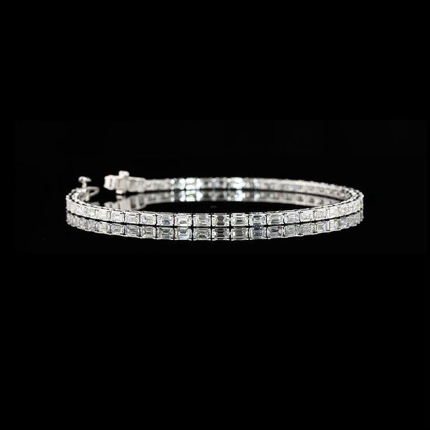 14K WHITE GOLDTennis Necklace