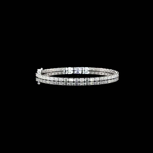 14K WHITE GOLDTennis Necklace