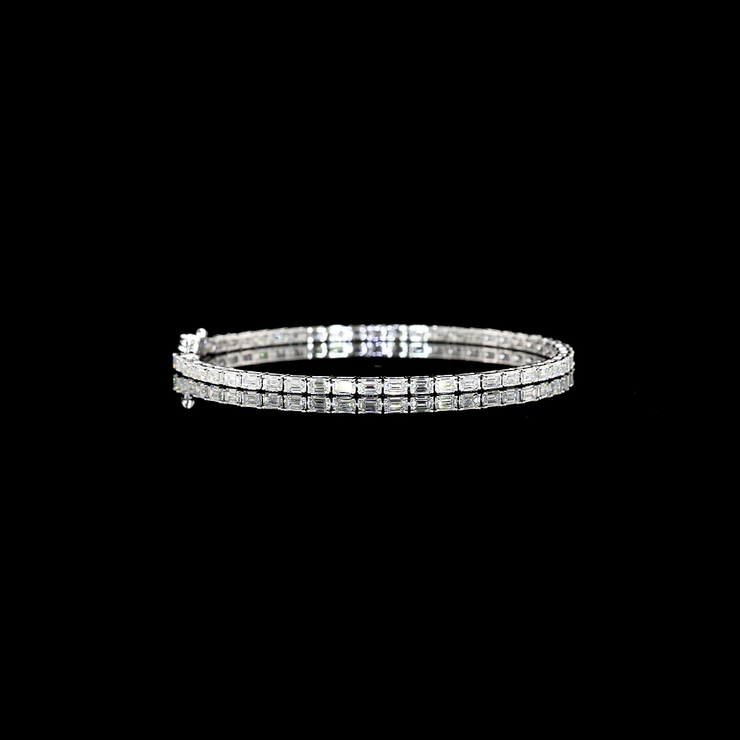 14K WHITE GOLDTennis Necklace