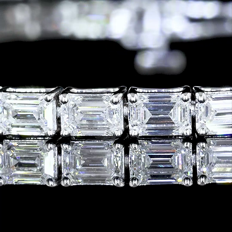 14K WHITE GOLDTennis Necklace